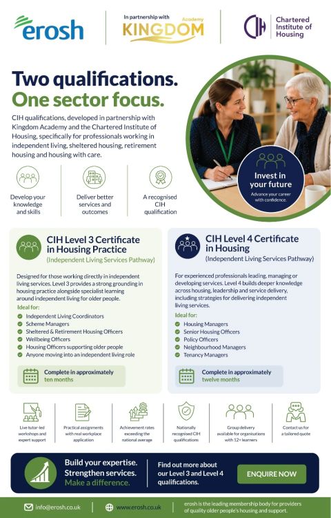 Developing the knowledge and skills within our sector is an important part of delivering high-quality independent living services